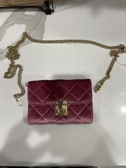 Pink Velvet Baublebar Purse