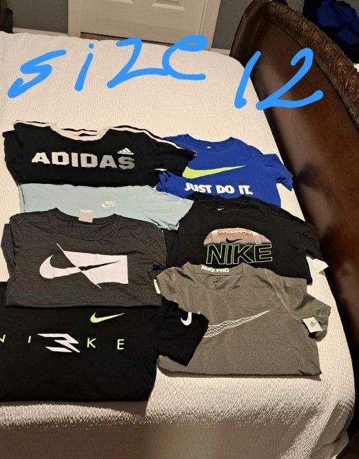 Boys Tops Size Medium 12. Each $6-$8