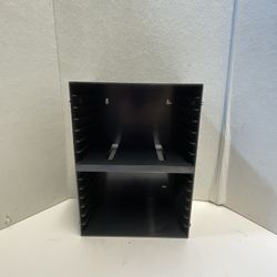 Case Logic 14 DVD Hard Plastic Storage Rack Wall Mount Holder Organizer Black