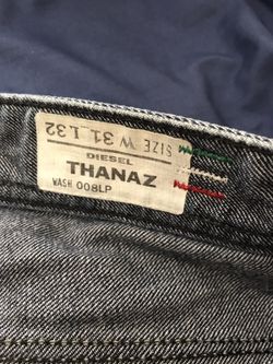 Diesel jeans size and model describing on the pictures