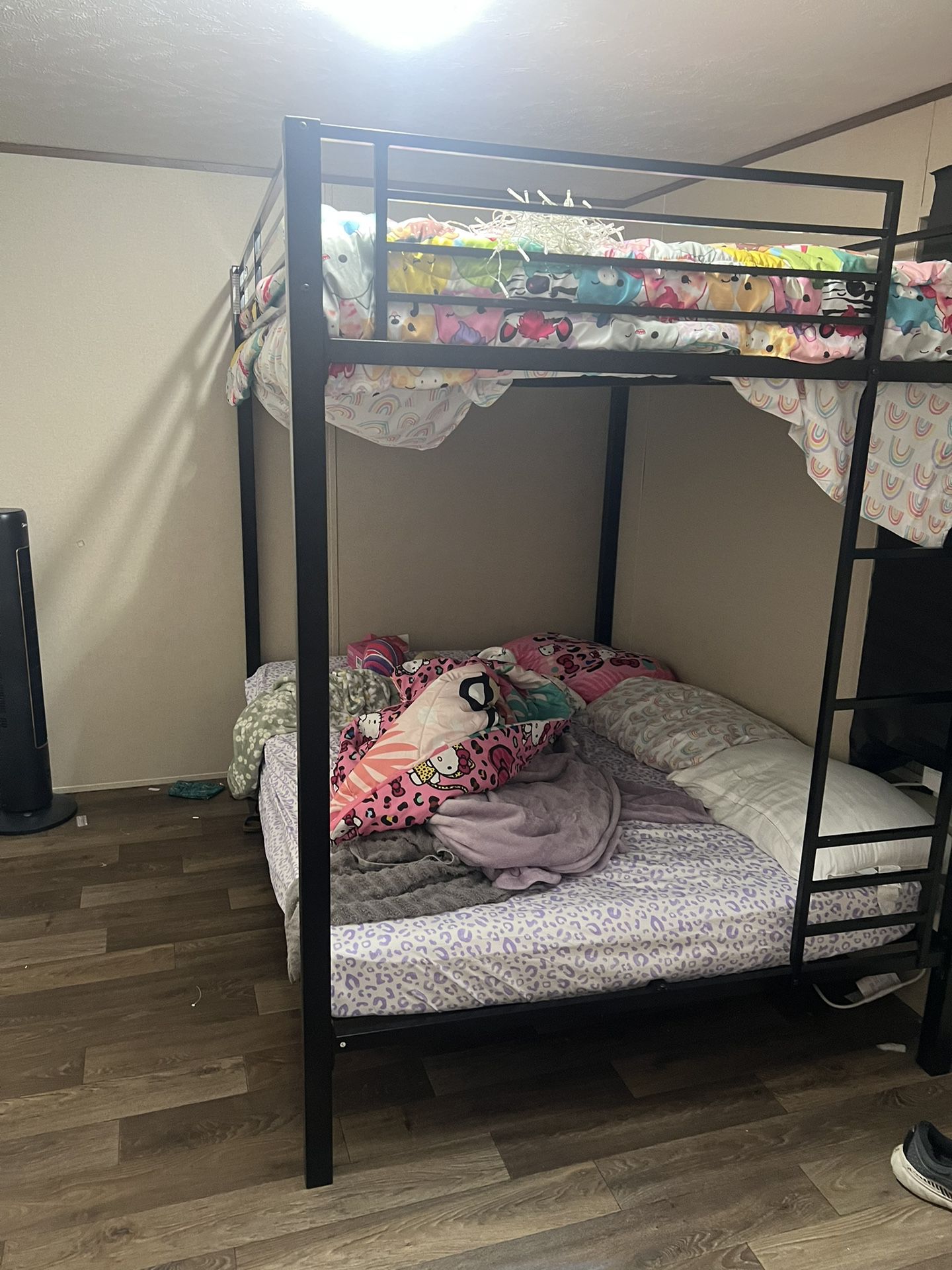 Full Size Bunk Bed  With Mattresses 