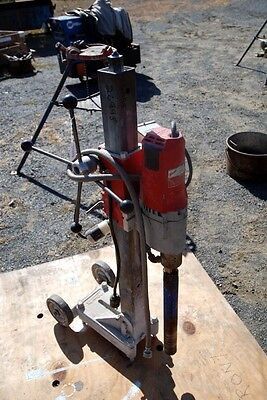 4 Milwaukee CORE Drills With Stand And Rig
