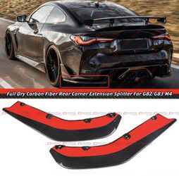 21-26 BMW M4 G82 Carbon Fiber Rear Spats 