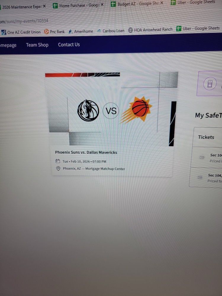 Phoenix Suns Vs Dallas Mavericks 