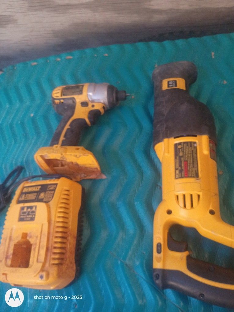 DeWalt 18 V, Reciprocating Saw, DeWalt 18 V. Impact And Charger. Tolls Only
