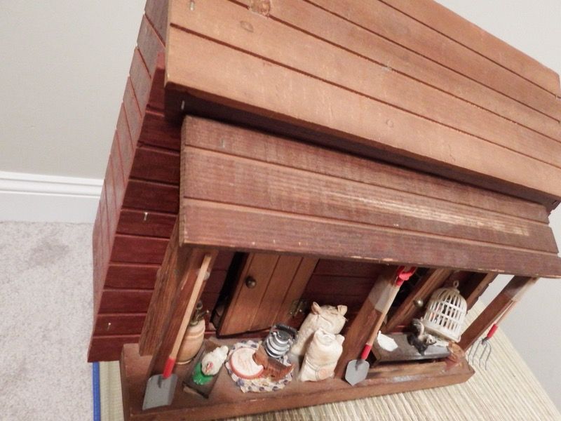 Vintage Wooden Miniature General Store Doll House