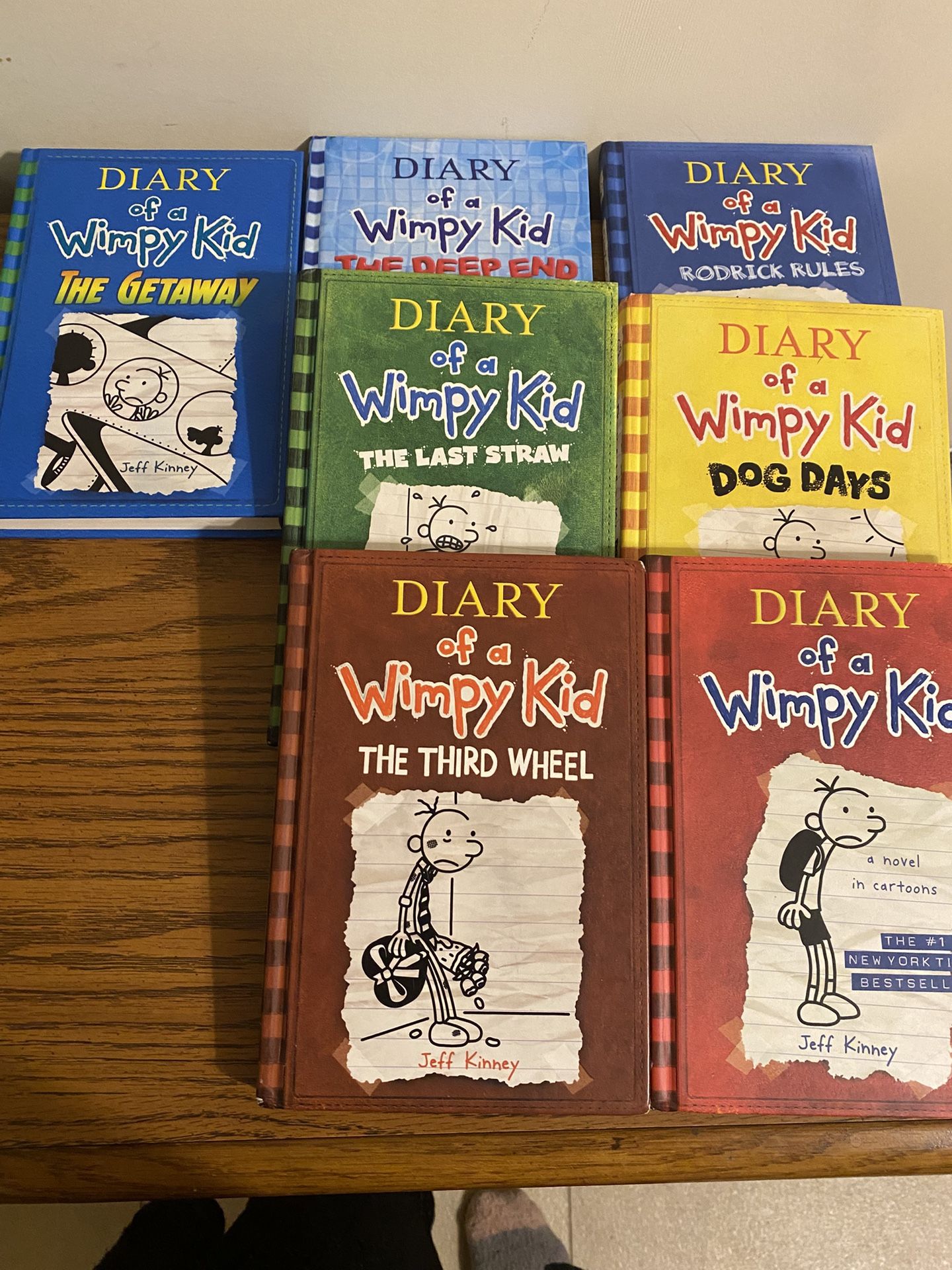 Seven Diary Of A Wimpy Kid Books -$5.00 Each Or 7/ $30.00