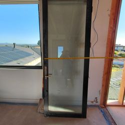 Exterior  Glass Panel Door 8' Tall