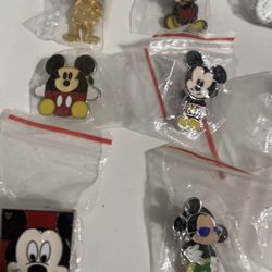 15 Disney Mickey Mouse Only Pins Lot , Perfect For Collectors 