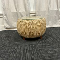 RATTAN COFFEE TABLE 