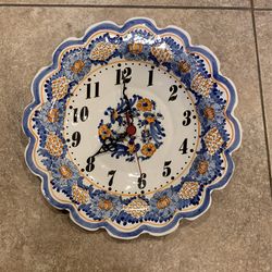 Greek Ceramic Wall Clock