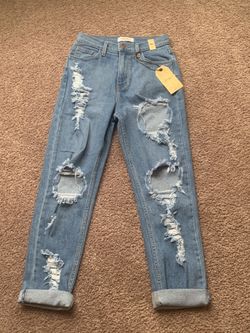 Blue fashion nova jeans New size 3