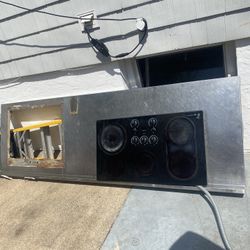 Stainless Steel Countertop and Electric Stovetop