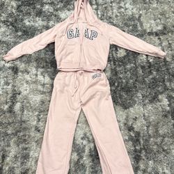 Women’s Extra Small Pink Gap Sweatsuit Boot Cut Sweats