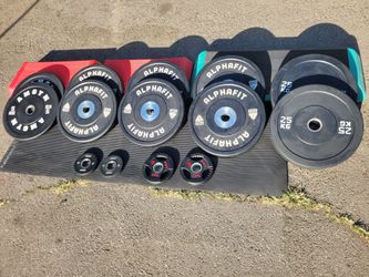 Alphafit Bumper Plate set Deluxe (Kilograms)