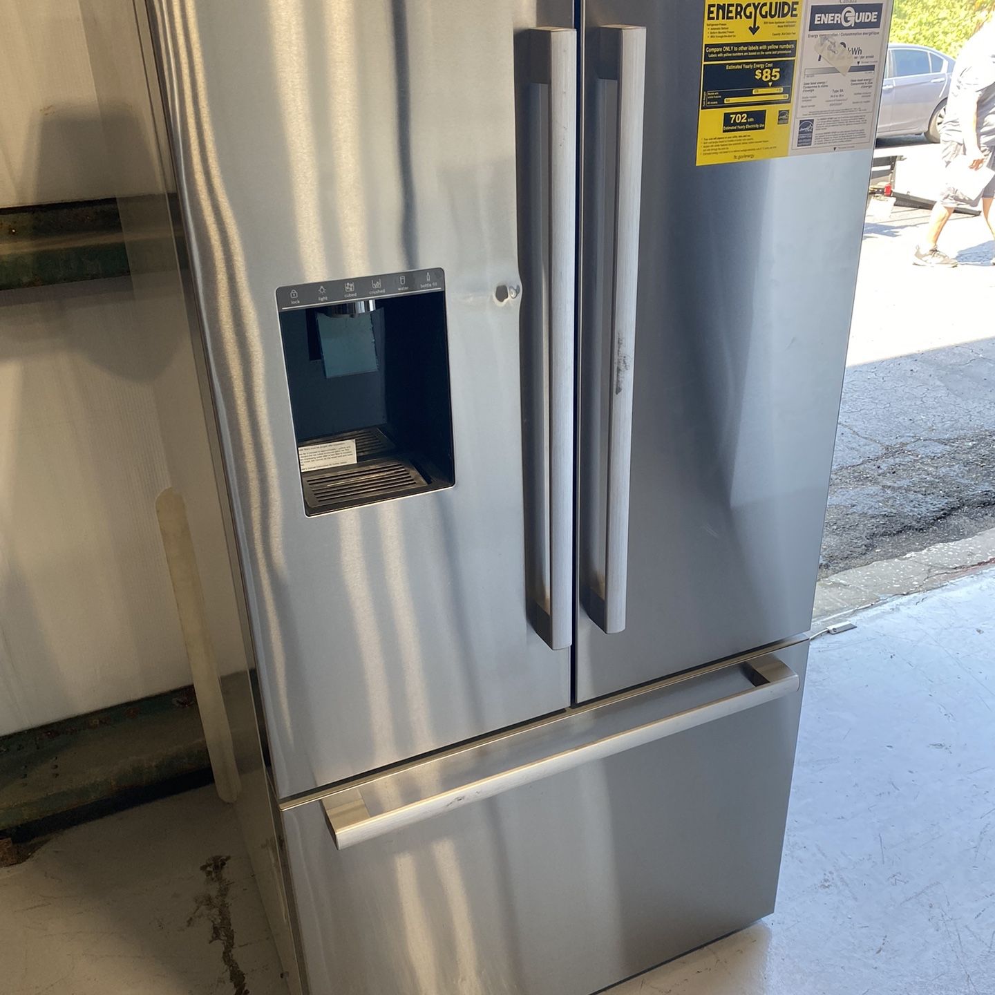 Stainless Steel French Door Bottom Mount Refrigerator 