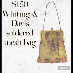 Whiting & Davis Gold Mesh Bag $150