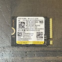 Like New Micron 2250 m.2 2230 512GB Gen 4x4 NVMe SSD for laptop, desktop computer, steam deck, surface pro & others