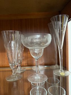 Princess House Etched Crystal Stemware Set