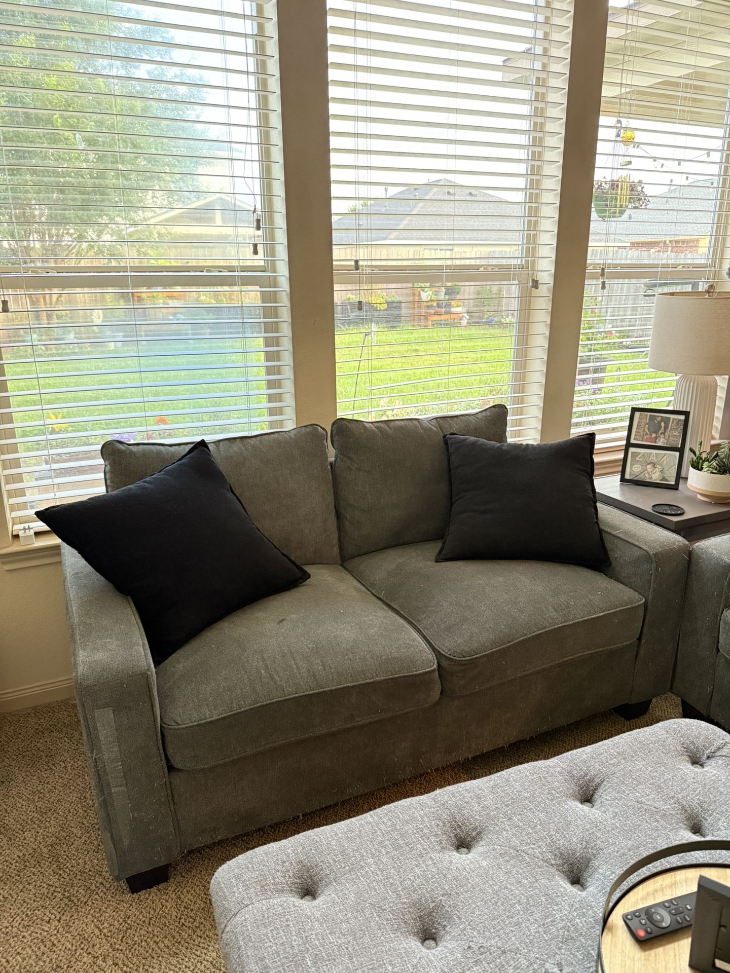 Grey Couch & Love Seat