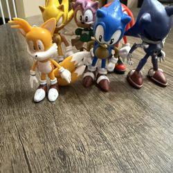 Sonic Action Figures (Pack of 6) Brand New 