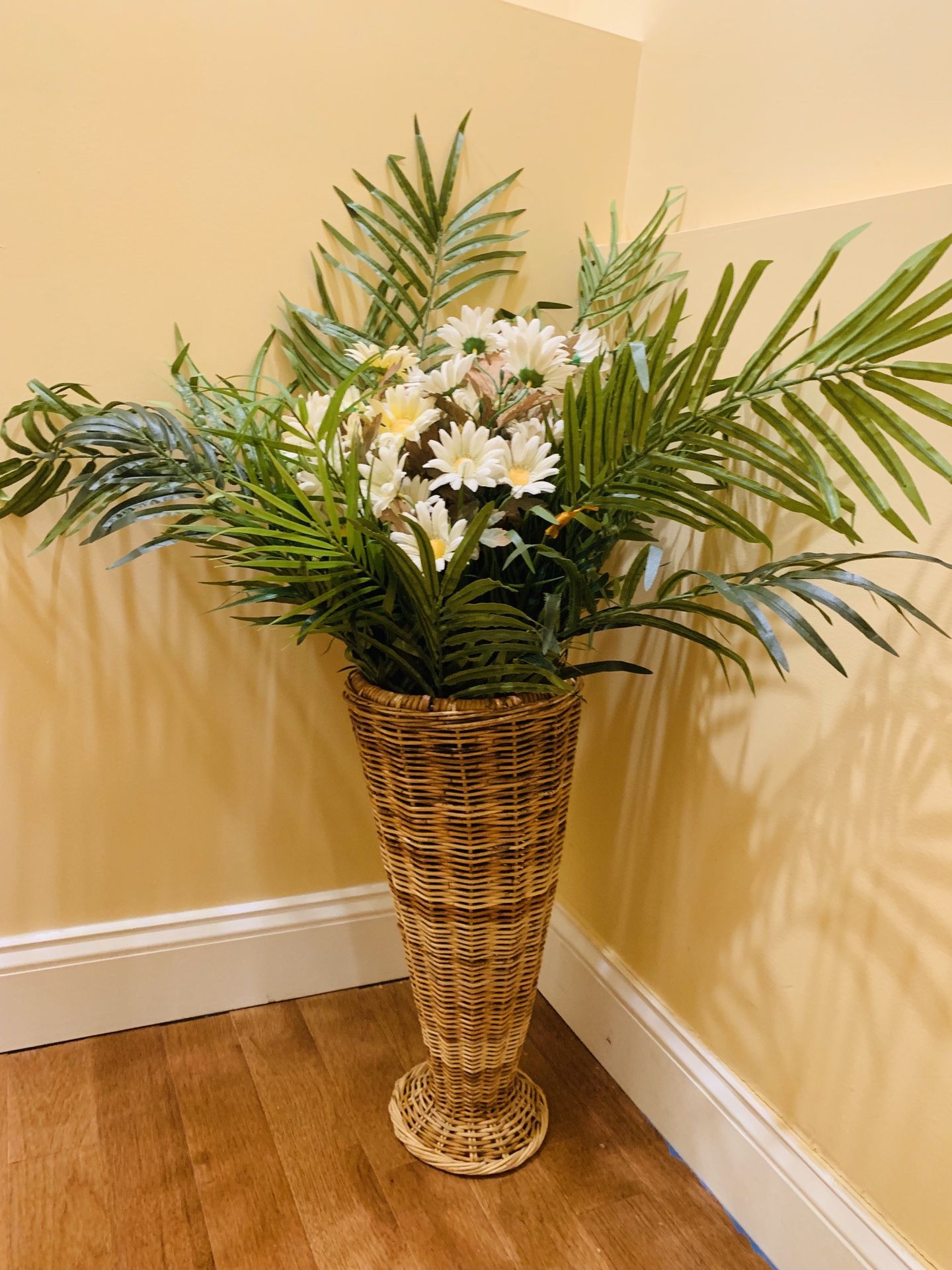 Tall vase with flowers