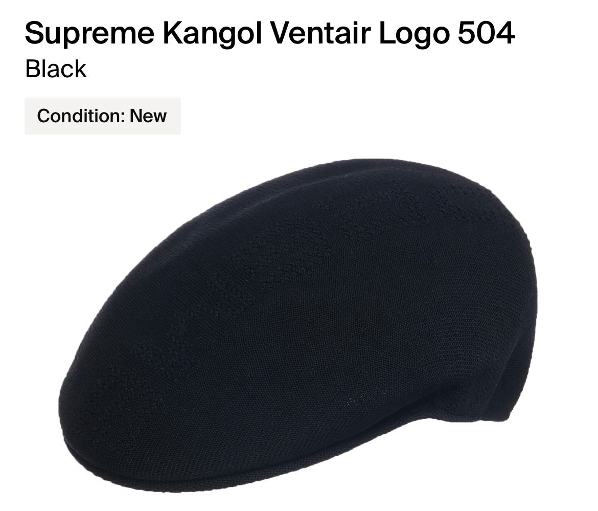 Supreme x Kangol Ventair Logo 504 Hat (Sz. XL)
