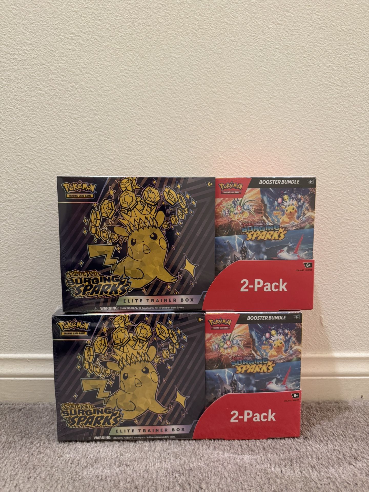 Costco Pokemon Surging Sparks 2 Pack Trainer Box and...