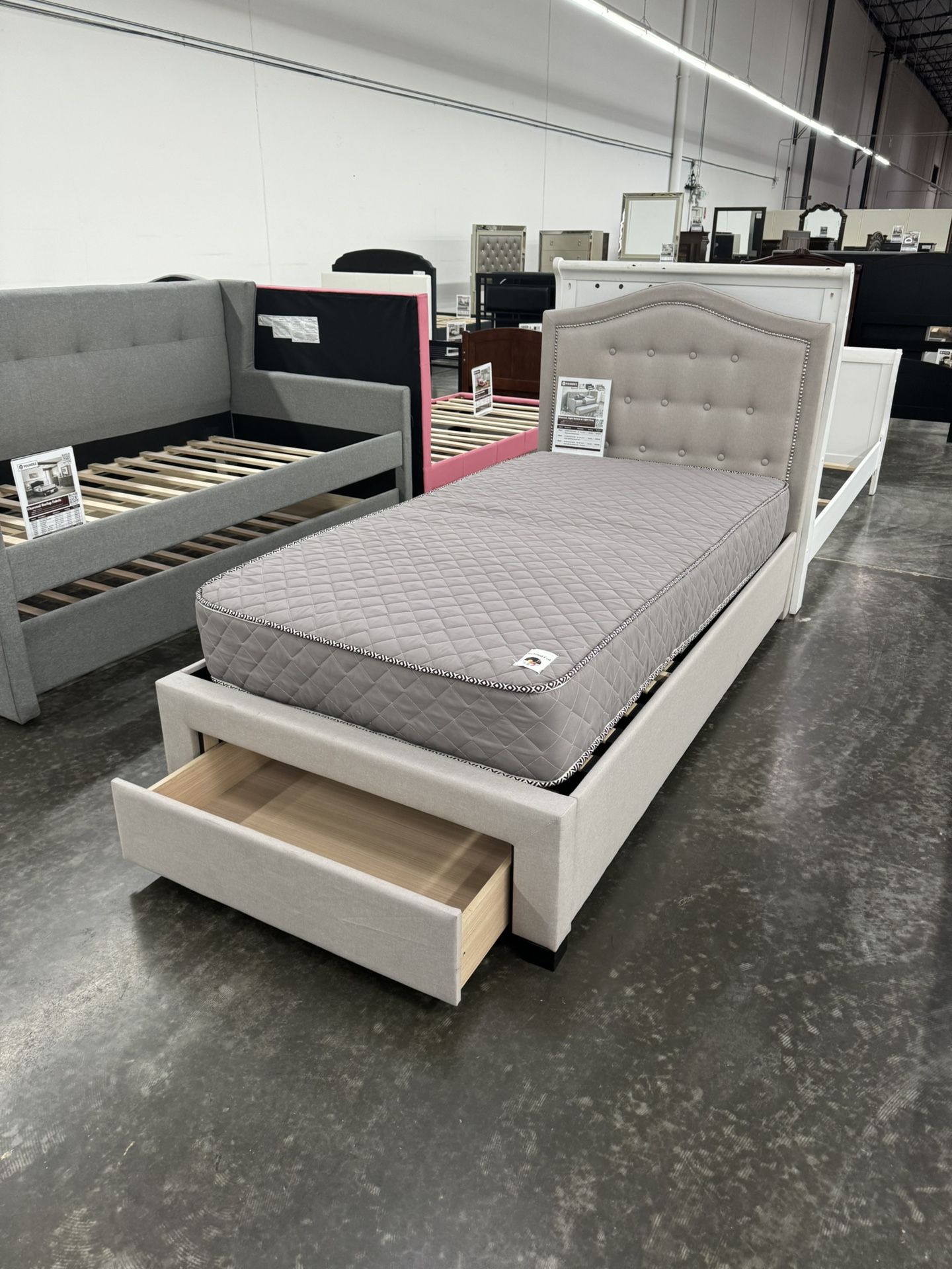 New Twin Bed Frame With Mattress