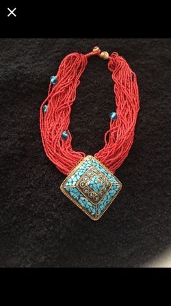 Beaded custom made necklace