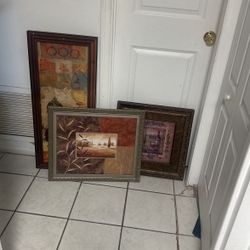  3 Frame Pictures For  One Price  $15