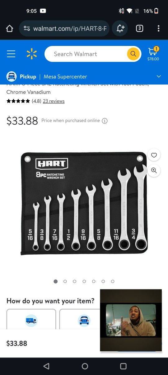 8pc Harr Ratchet Wrenches 