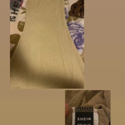 Shein Khaki Long Skirt 