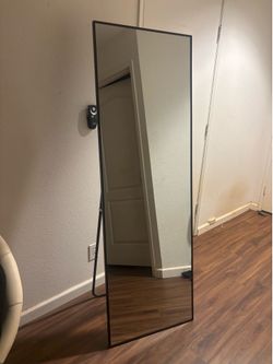 Full Length Floor Mirror Black Framing
