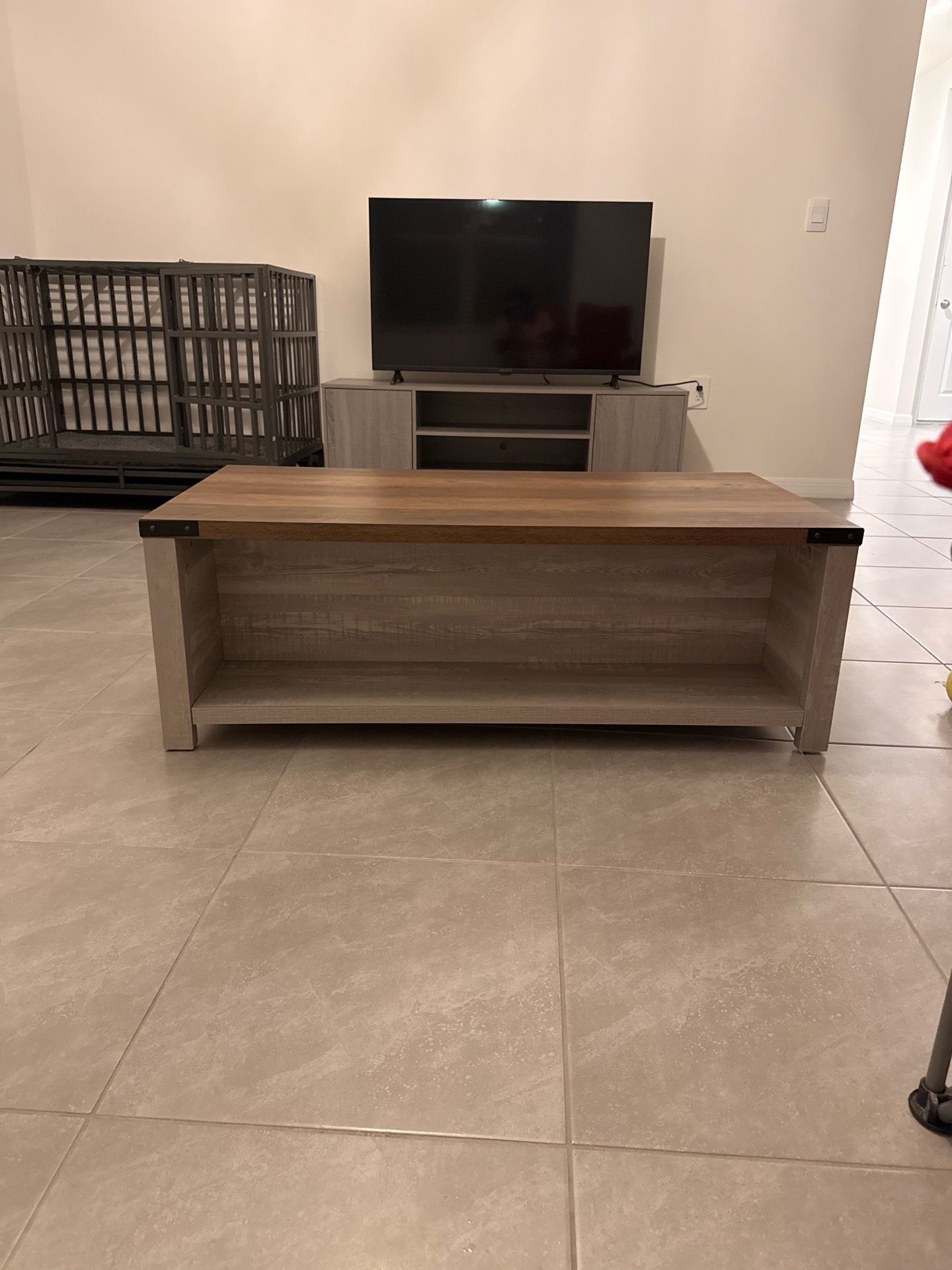 Wooden coffee table