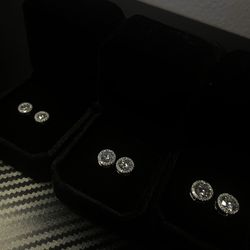 Diamond Earrings (5mm,6.5mm, And 8mm)