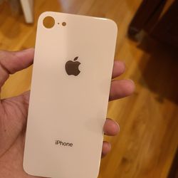 Apple iPhone 8 Rose Gold Back Glass Replacement With Big Hole