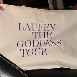 Cream Tote Bag (laufey The Goddes Tour) - Big