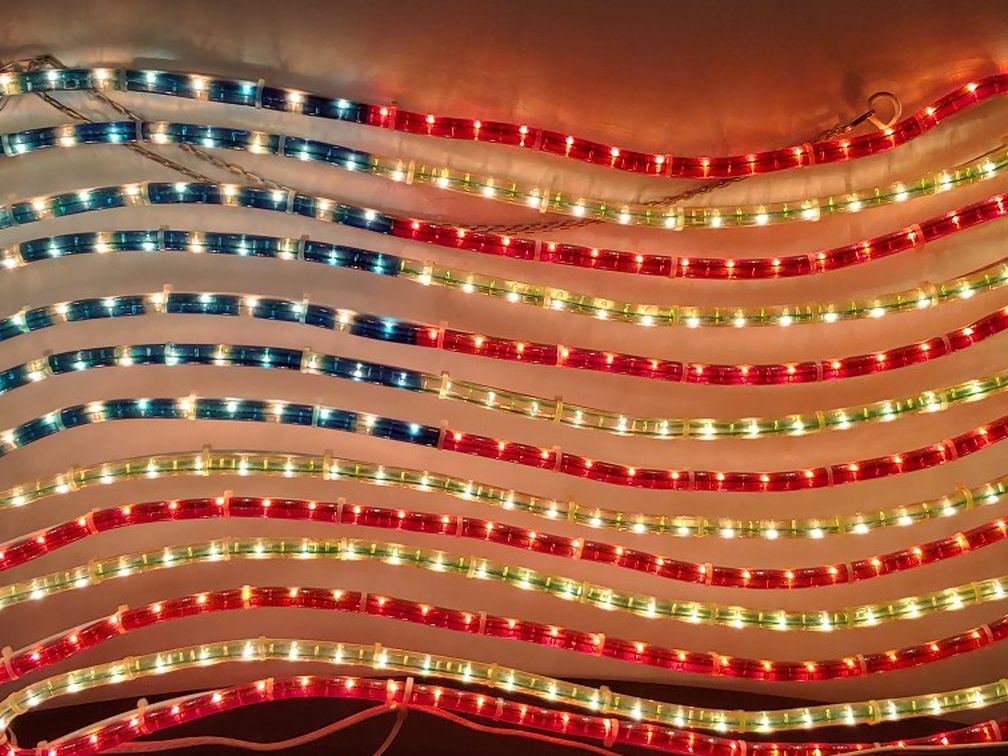 Tube Light Up American flag