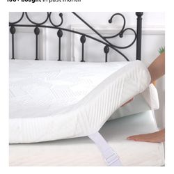 2 Inch California King Memory Foam Mattress Topper, Cooling Gel Bed Topper with Removable Cover, Soft & Pain Relief & Breathable, CertiPUR-US & Oeko-T