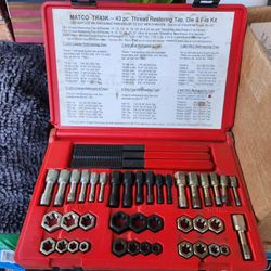 Matco TR43K Thread Restoring Tap, Die and File Kit