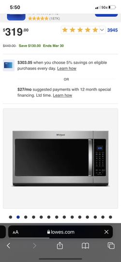 Whirlpool Microwave Rang Microwave 