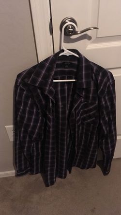 Apartment 9 Purple and black dress shirt