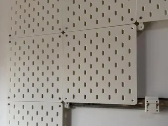 Modular Pegboard Wall Panel 320mm 3D Printed Organizer Tile