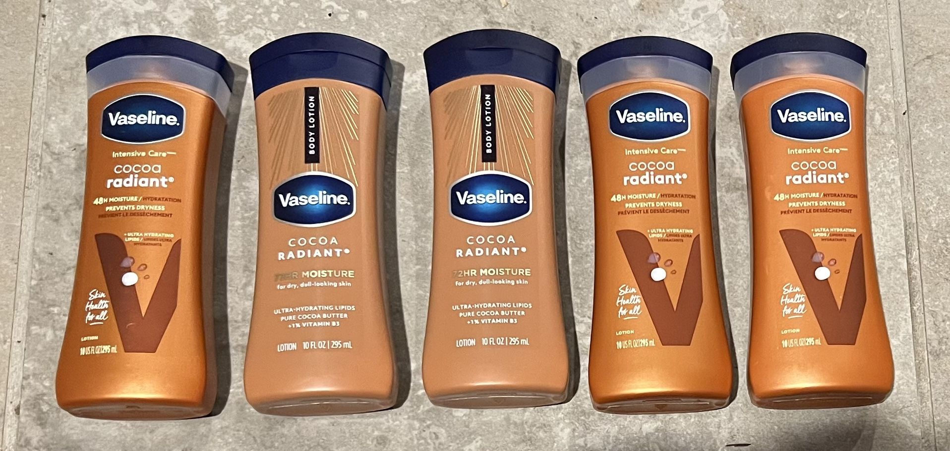 Vaseline Intensive Care Radiant Non Greasy Body Lotion, Cocoa, 10 fl oz