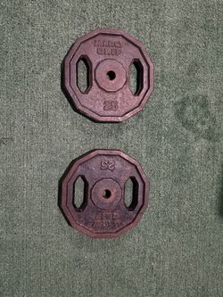 Marcy Grip 25 LB Weight Plates – Pair (50 LBS Total)
