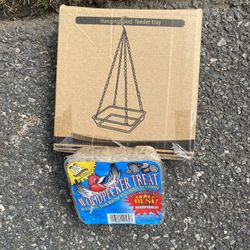 New Small Bird Feeder And Food