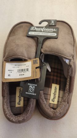 N. Peoria Brand New Mens Dearfoam Slippers Size 7 8 Small Memory Foam Shoes Slip Ons Please Read Description For Pick Up Location Options 