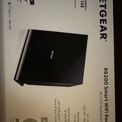 NETGEAR R6200 Smart Wifi Router ac1200 Dual Band