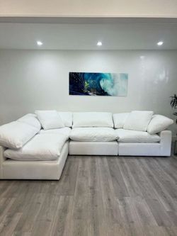 FREE DELIVERY 🚚 NIXON WHITE SECTIONAL MODULAR SOFA CLEAN PERFECT CONDITION